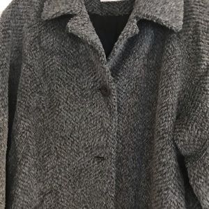 Grey Isaac Mizrahi long grey coat
